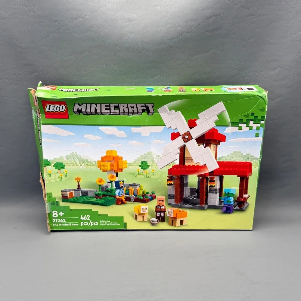 LEGO Minecraft The Windmill Farm Set 21262 Incomplete Box Bags 3 4 5
